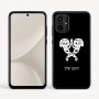 כיסוי בעיצוב אישי עם השם שלך לדגם - Motorola Moto G54 בעיצוב פרחי קרן