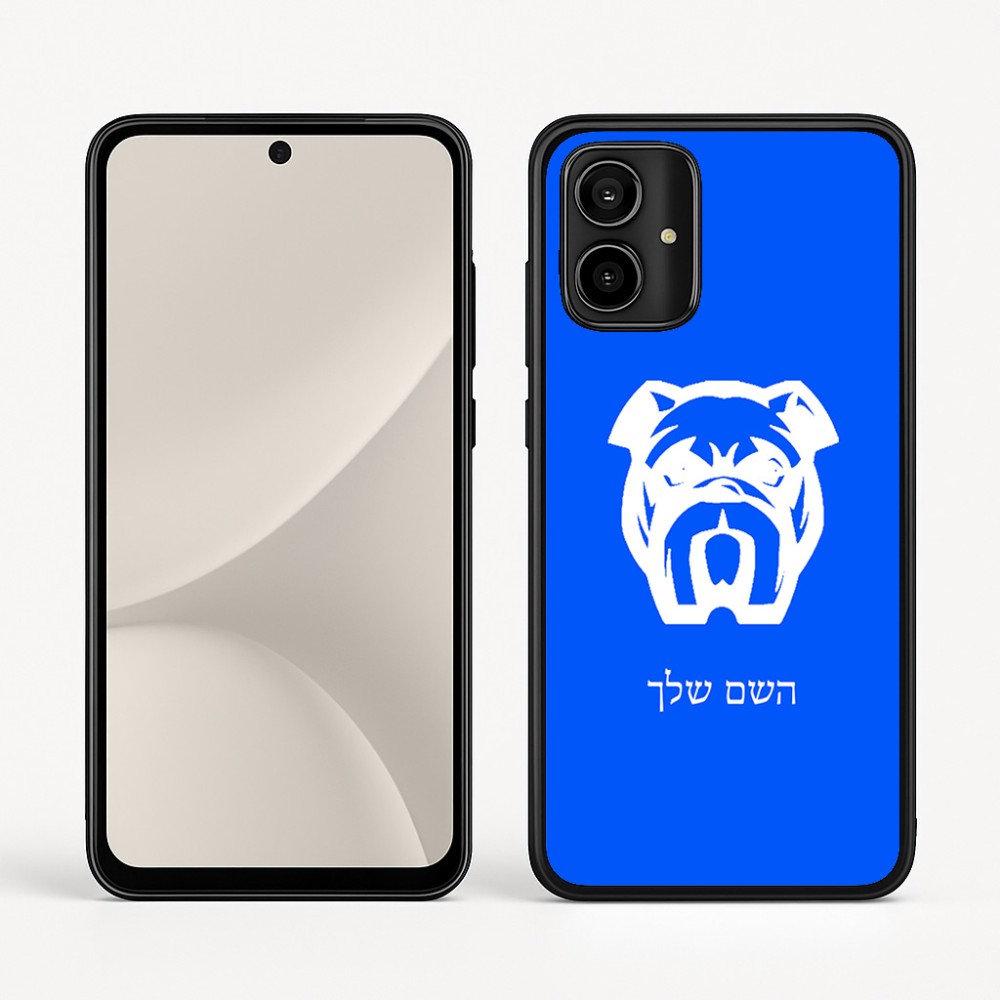 כיסוי בעיצוב אישי עם השם שלך לדגם - Motorola Moto G54 בעיצוב פרצוף בולדוג