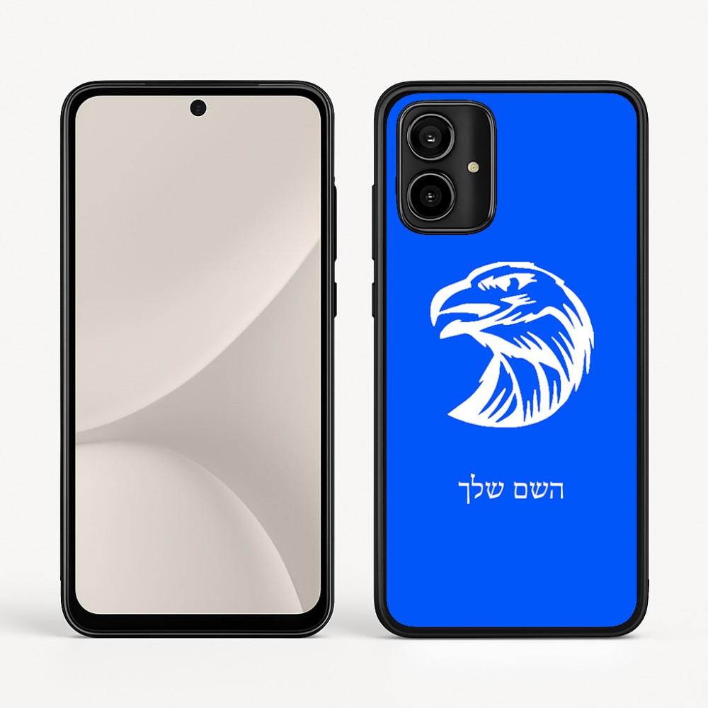 כיסוי בעיצוב אישי עם השם שלך לדגם - Motorola Moto G54 בעיצוב ראש נשר