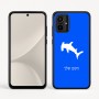כיסוי בעיצוב אישי עם השם שלך לדגם - Motorola Moto G54 בעיצוב כריש ראש פטיש