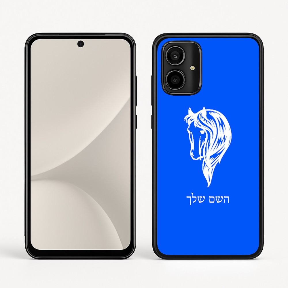 כיסוי בעיצוב אישי עם השם שלך לדגם - Motorola Moto G54 בעיצוב ראש סוס