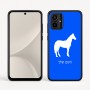 כיסוי בעיצוב אישי עם השם שלך לדגם - Motorola Moto G54 בעיצוב סוס