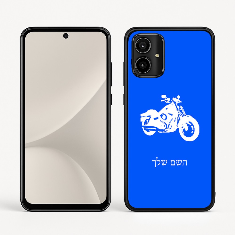 כיסוי בעיצוב אישי עם השם שלך לדגם - Motorola Moto G54 בעיצוב הארלי-דיווידסון