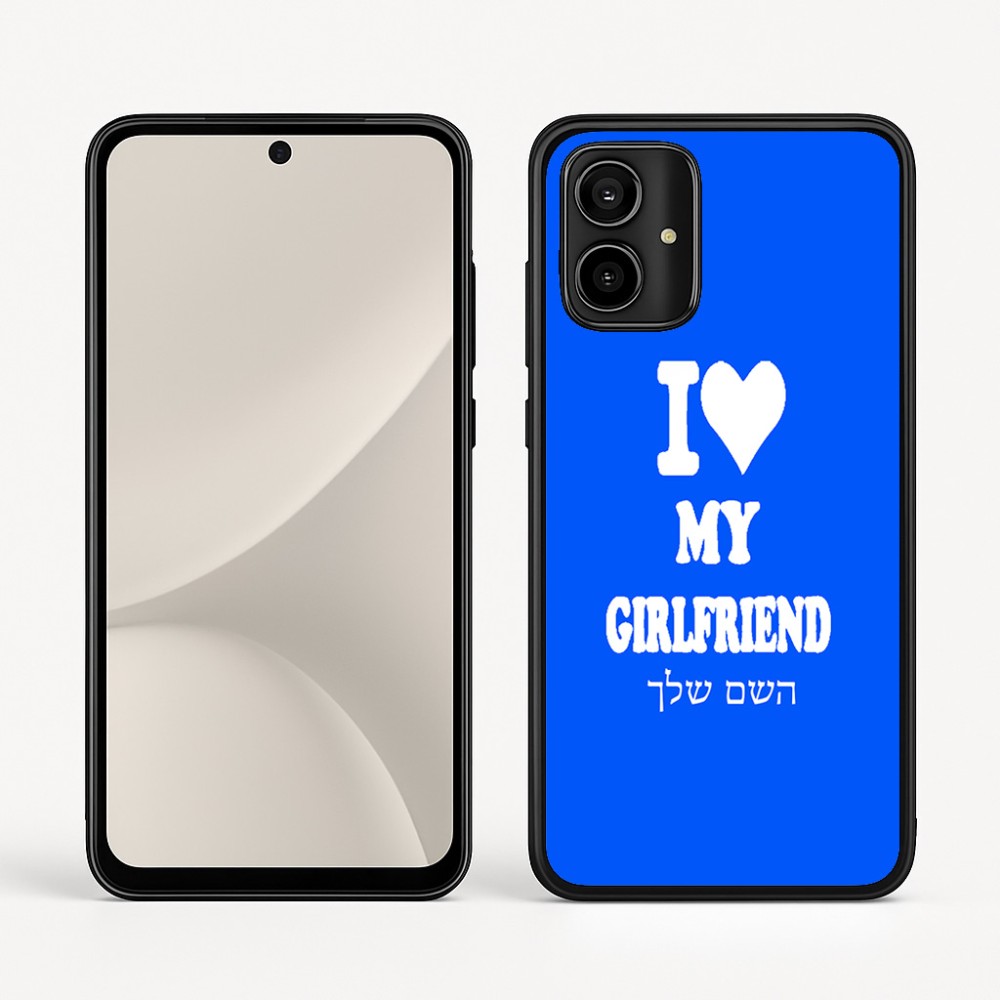 כיסוי בעיצוב אישי עם השם שלך לדגם - Motorola Moto G54 בעיצוב אוהב את החברה שלי