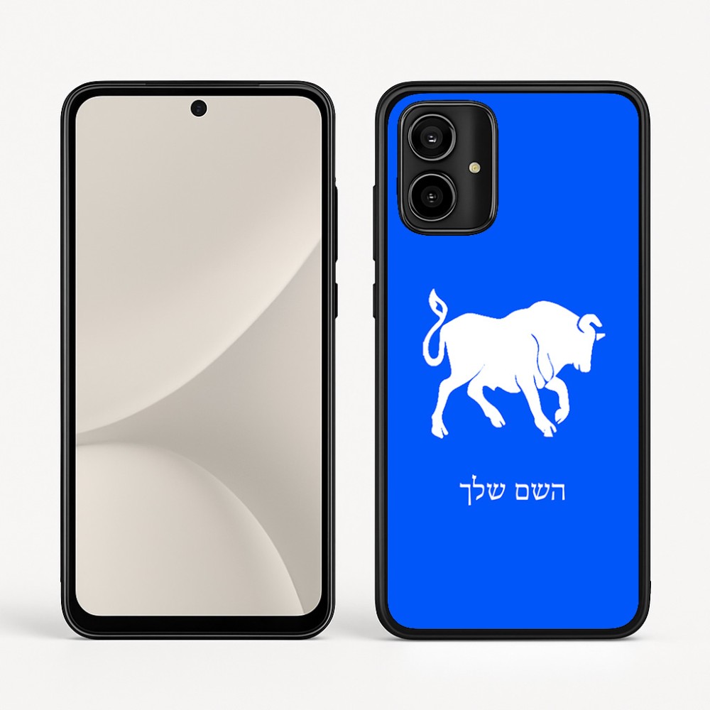 כיסוי בעיצוב אישי עם השם שלך לדגם - Motorola Moto G54 בעיצוב מזלות - שור