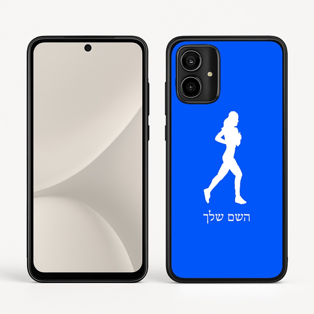 כיסוי בעיצוב אישי עם השם שלך לדגם - Motorola Moto G54 בעיצוב רץ רץ אישה