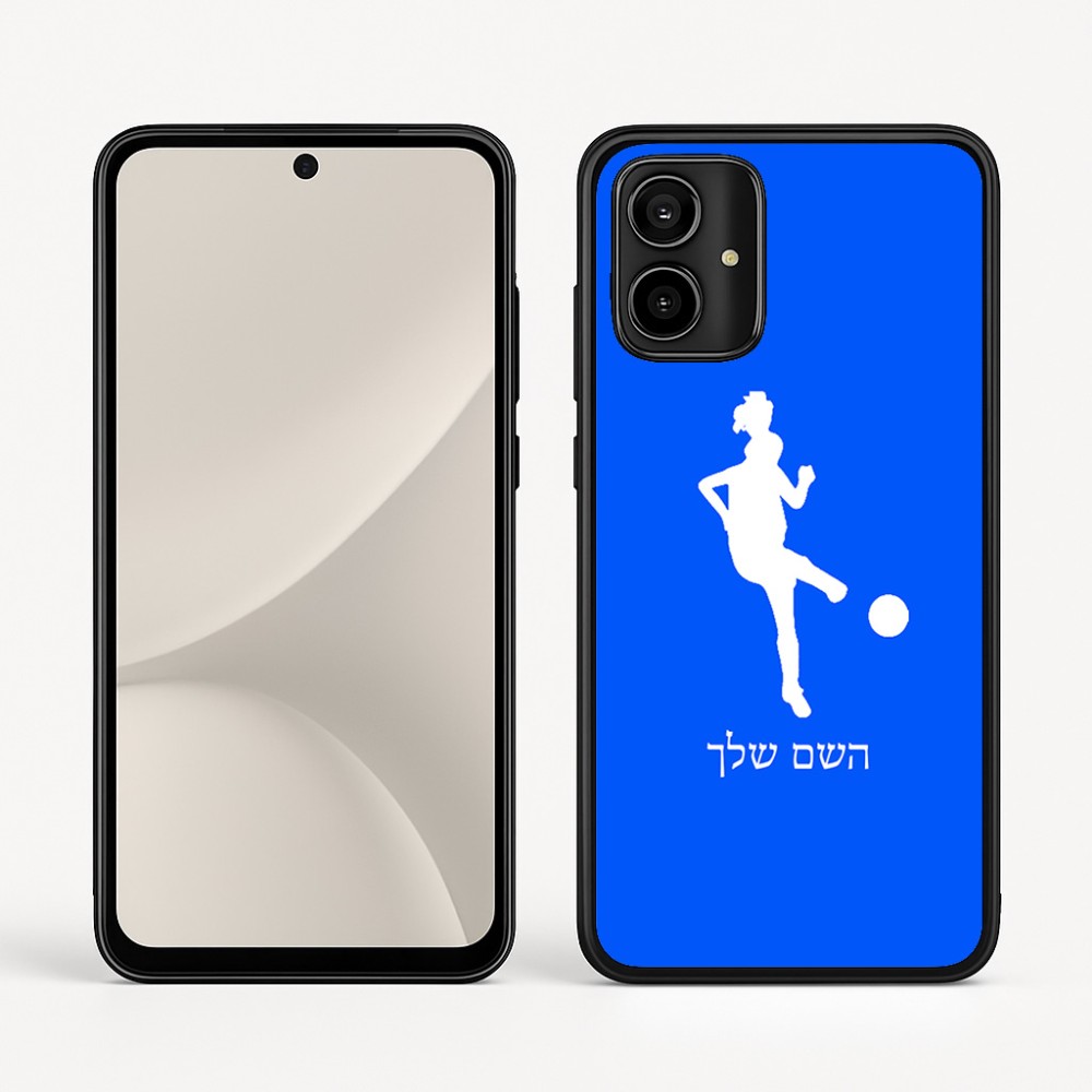 כיסוי בעיצוב אישי עם השם שלך לדגם - Motorola Moto G54 בעיצוב שחקנית כדורגל - אישה
