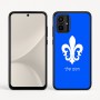 כיסוי בעיצוב אישי עם השם שלך לדגם - Motorola Moto G54 בעיצוב פרחי פרחים - צרפת