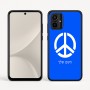 כיסוי בעיצוב אישי עם השם שלך לדגם - Motorola Moto G54 בעיצוב סמל השלום