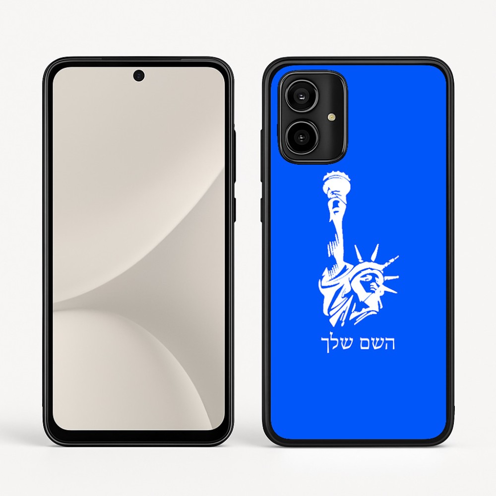 כיסוי בעיצוב אישי עם השם שלך לדגם - Motorola Moto G54 בעיצוב פסל החירות