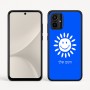 כיסוי בעיצוב אישי עם השם שלך לדגם - Motorola Moto G54 בעיצוב שמש