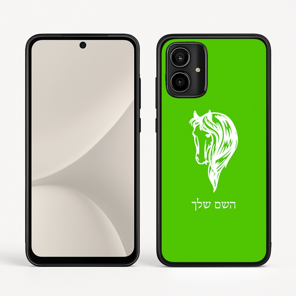 כיסוי בעיצוב אישי עם השם שלך לדגם - Motorola Moto G54 בעיצוב ראש סוס