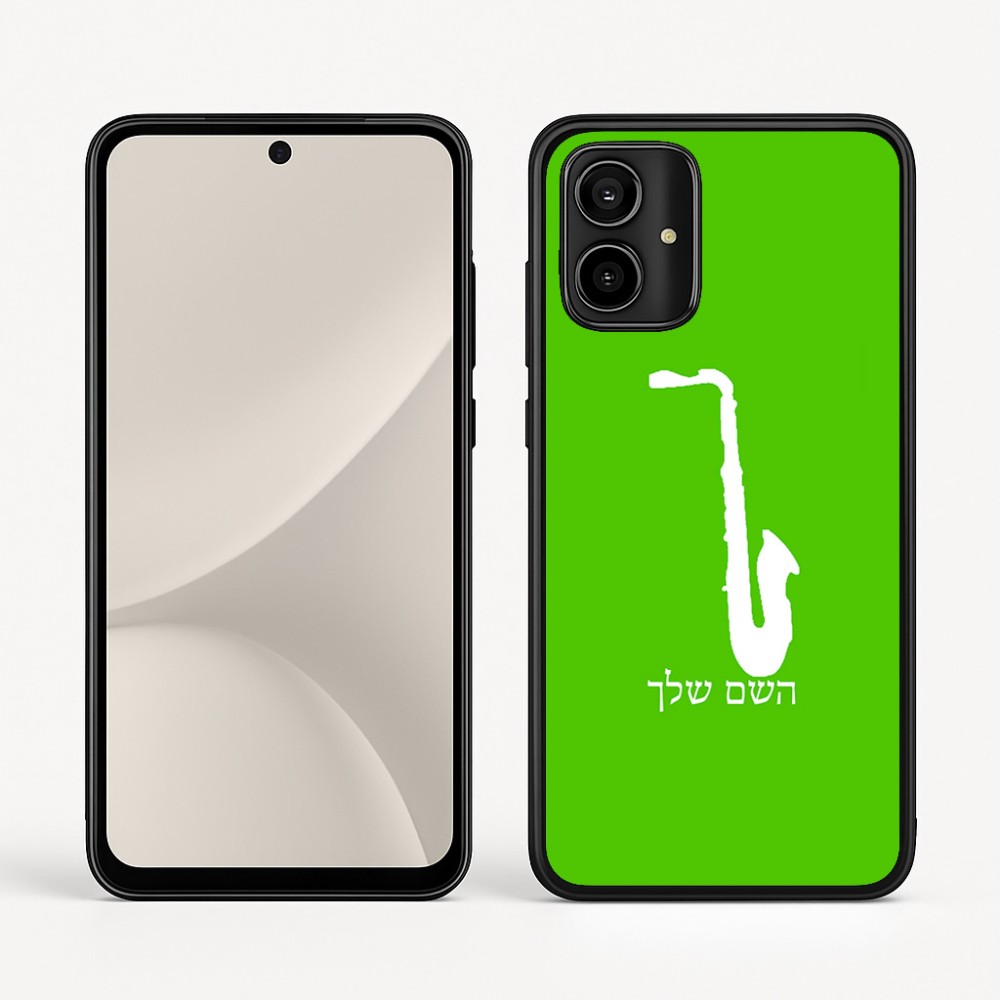 כיסוי בעיצוב אישי עם השם שלך לדגם - Motorola Moto G54 בעיצוב סקסופון
