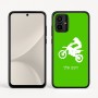 כיסוי בעיצוב אישי עם השם שלך לדגם - Motorola Moto G54 בעיצוב מוטוקרוס