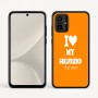כיסוי בעיצוב אישי עם השם שלך לדגם - Motorola Moto G54 בעיצוב אוהב את החברה שלי