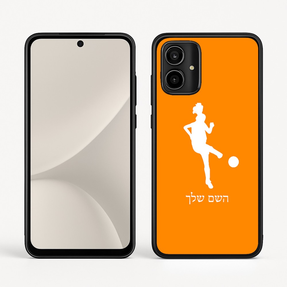 כיסוי בעיצוב אישי עם השם שלך לדגם - Motorola Moto G54 בעיצוב שחקנית כדורגל - אישה