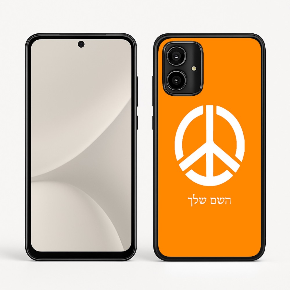 כיסוי בעיצוב אישי עם השם שלך לדגם - Motorola Moto G54 בעיצוב סמל השלום
