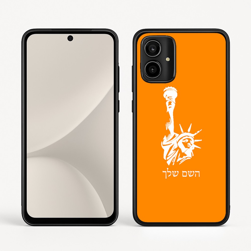 כיסוי בעיצוב אישי עם השם שלך לדגם - Motorola Moto G54 בעיצוב פסל החירות