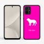כיסוי בעיצוב אישי עם השם שלך לדגם - Motorola Moto G54 בעיצוב כלב