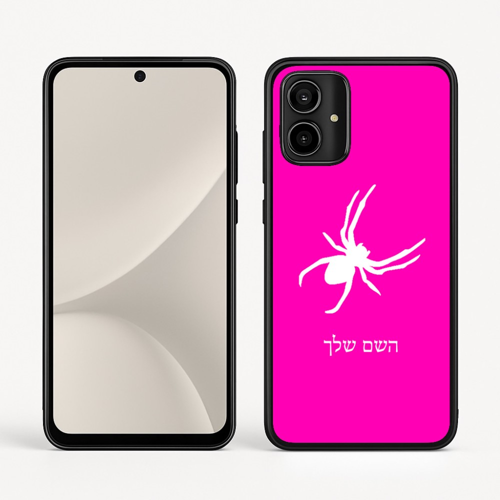 כיסוי בעיצוב אישי עם השם שלך לדגם - Motorola Moto G54 בעיצוב עכביש