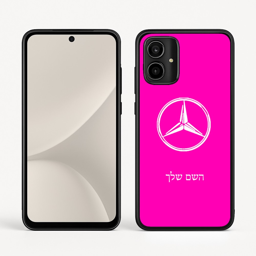 כיסוי בעיצוב אישי עם השם שלך לדגם - Motorola Moto G54 בעיצוב מרצדס-בנץ