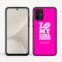 כיסוי בעיצוב אישי עם השם שלך לדגם - Motorola Moto G54 בעיצוב לנשק את החברה שלי