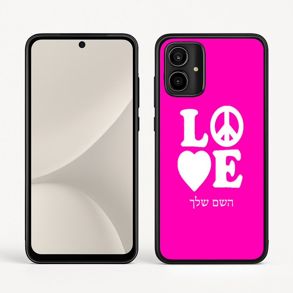 כיסוי בעיצוב אישי עם השם שלך לדגם - Motorola Moto G54 בעיצוב אהבה