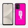 כיסוי בעיצוב אישי עם השם שלך לדגם - Motorola Moto G54 בעיצוב מיקרופון