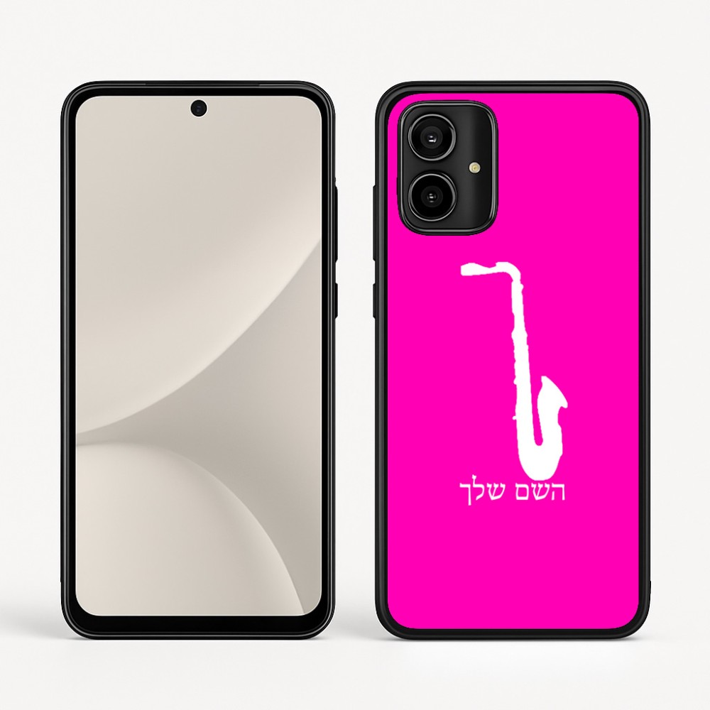 כיסוי בעיצוב אישי עם השם שלך לדגם - Motorola Moto G54 בעיצוב סקסופון