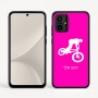 כיסוי בעיצוב אישי עם השם שלך לדגם - Motorola Moto G54 בעיצוב רוכב אופניים