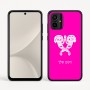 כיסוי בעיצוב אישי עם השם שלך לדגם - Motorola Moto G54 בעיצוב פרחי קרן