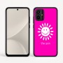 כיסוי בעיצוב אישי עם השם שלך לדגם - Motorola Moto G54 בעיצוב שמש