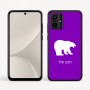 כיסוי בעיצוב אישי עם השם שלך לדגם - Motorola Moto G54 בעיצוב דוב