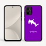 כיסוי בעיצוב אישי עם השם שלך לדגם - Motorola Moto G54 בעיצוב כריש ראש פטיש