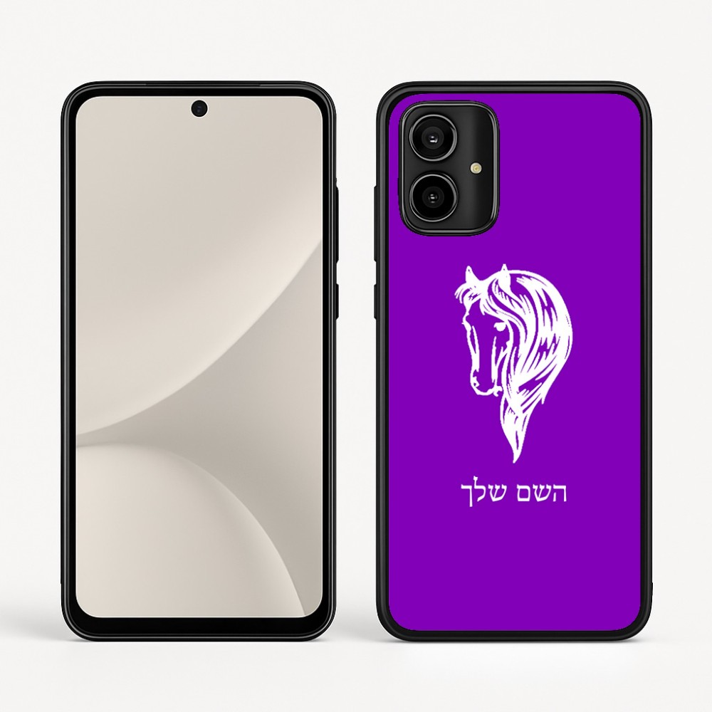 כיסוי בעיצוב אישי עם השם שלך לדגם - Motorola Moto G54 בעיצוב ראש סוס