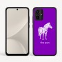 כיסוי בעיצוב אישי עם השם שלך לדגם - Motorola Moto G54 בעיצוב זברה