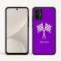 כיסוי בעיצוב אישי עם השם שלך לדגם - Motorola Moto G54 בעיצוב דגל המירוץ