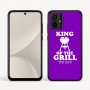 כיסוי בעיצוב אישי עם השם שלך לדגם - Motorola Moto G54 בעיצוב מלך הגריל