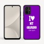 כיסוי בעיצוב אישי עם השם שלך לדגם - Motorola Moto G54 בעיצוב אוהב את החברה שלי