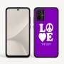 כיסוי בעיצוב אישי עם השם שלך לדגם - Motorola Moto G54 בעיצוב אהבה
