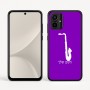 כיסוי בעיצוב אישי עם השם שלך לדגם - Motorola Moto G54 בעיצוב סקסופון