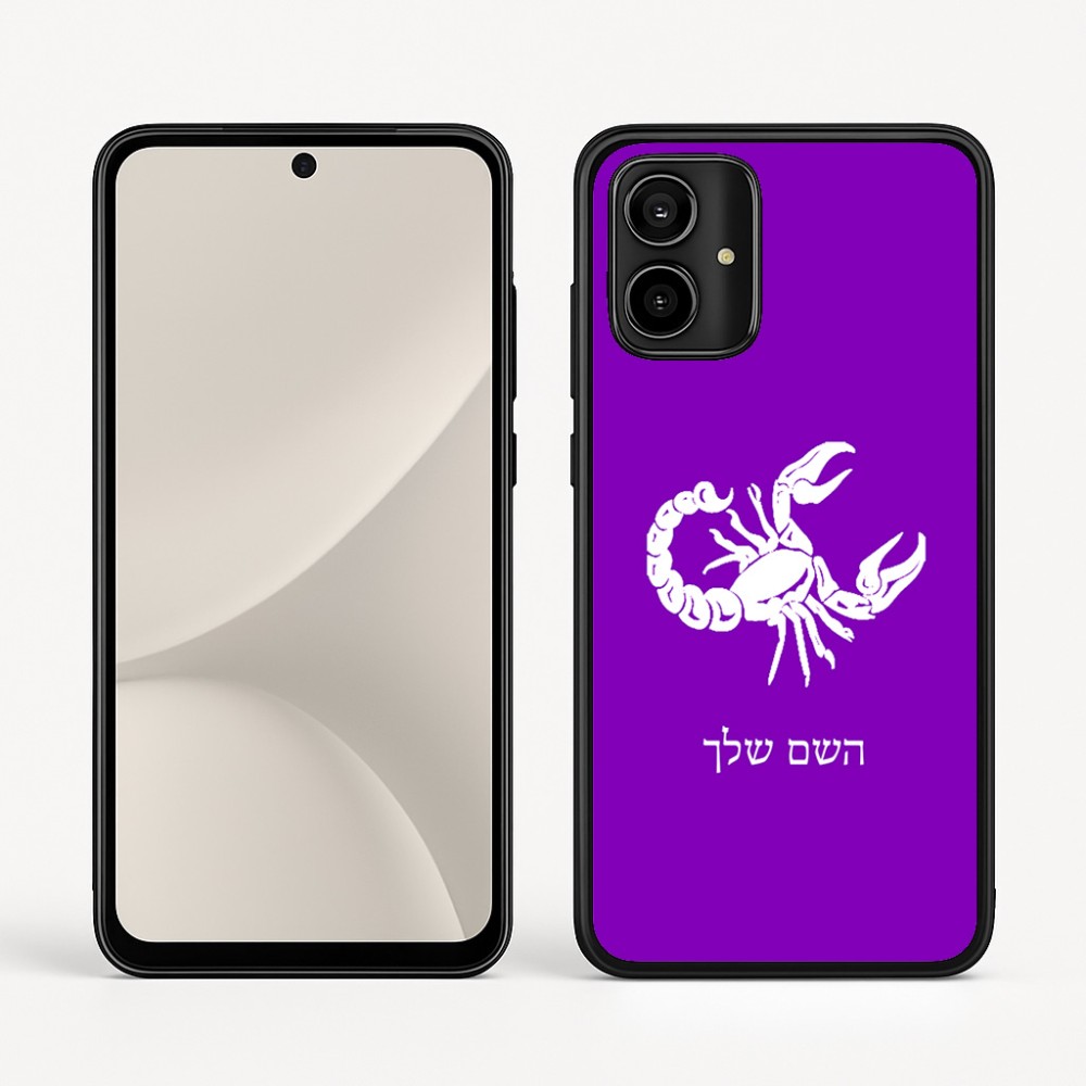 כיסוי בעיצוב אישי עם השם שלך לדגם - Motorola Moto G54 בעיצוב מזלות - עקרב
