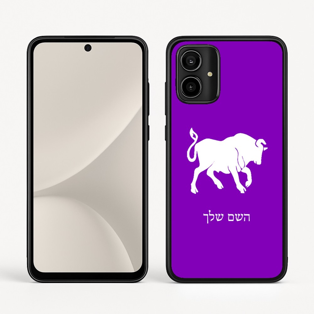 כיסוי בעיצוב אישי עם השם שלך לדגם - Motorola Moto G54 בעיצוב מזלות - שור