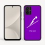 כיסוי בעיצוב אישי עם השם שלך לדגם - Motorola Moto G54 בעיצוב קפיצת סקי אולימפית