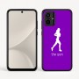 כיסוי בעיצוב אישי עם השם שלך לדגם - Motorola Moto G54 בעיצוב רץ רץ אישה