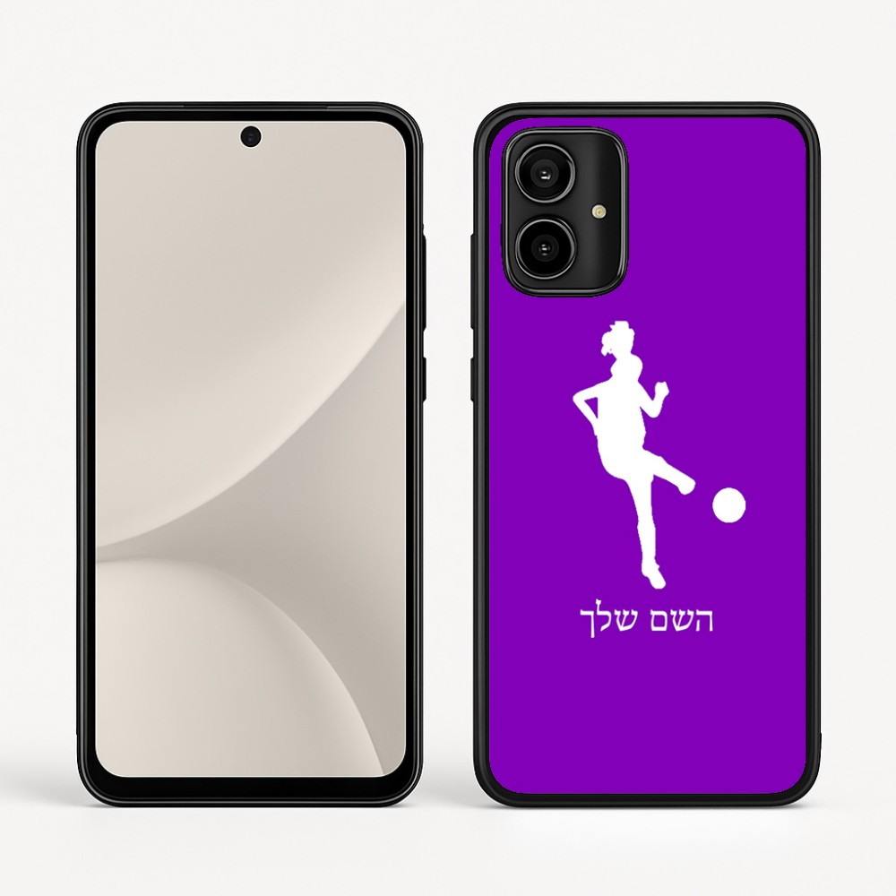 כיסוי בעיצוב אישי עם השם שלך לדגם - Motorola Moto G54 בעיצוב שחקנית כדורגל - אישה