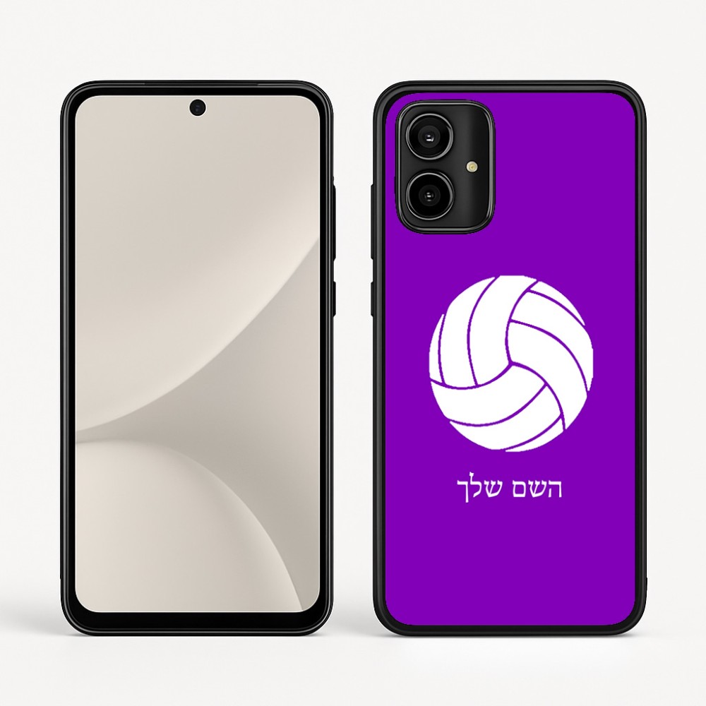 כיסוי בעיצוב אישי עם השם שלך לדגם - Motorola Moto G54 בעיצוב כדור כדורעף