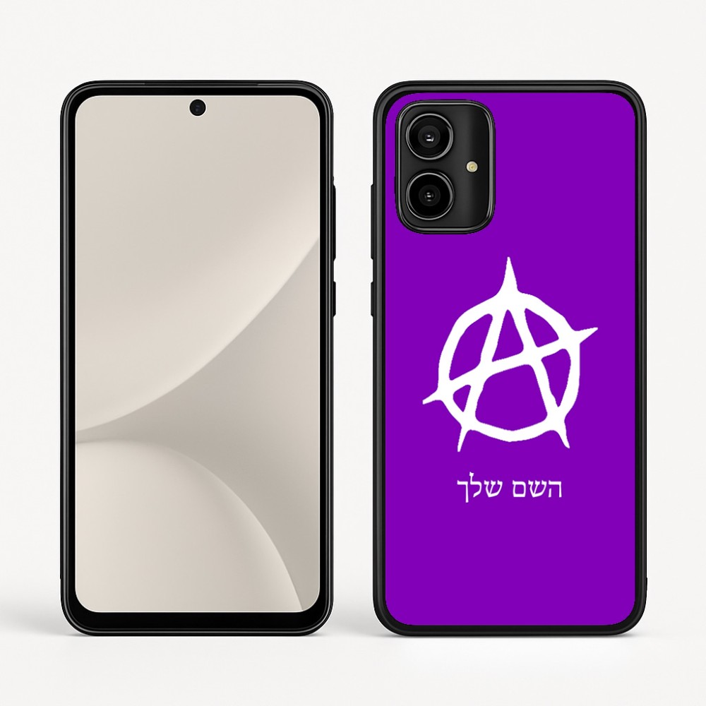 כיסוי בעיצוב אישי עם השם שלך לדגם - Motorola Moto G54 בעיצוב אנרכיה