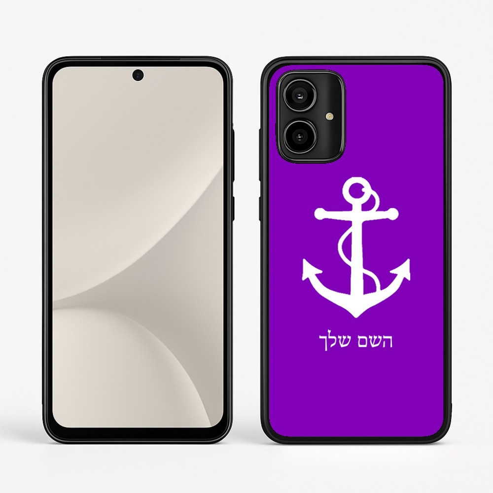 כיסוי בעיצוב אישי עם השם שלך לדגם - Motorola Moto G54 בעיצוב לעגן