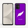 כיסוי בעיצוב אישי עם השם שלך לדגם - Motorola Moto G54 בעיצוב נוצת נוצה